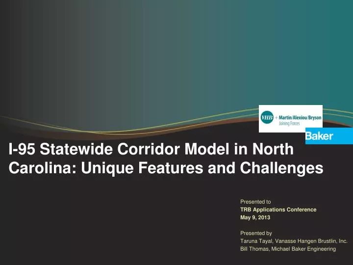 i 95 statewide corridor model in north carolina unique features and challenges