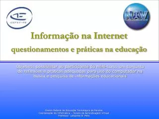 informa o na internet