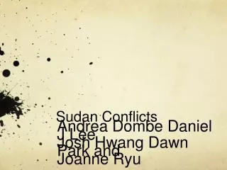 Sudan Conflicts