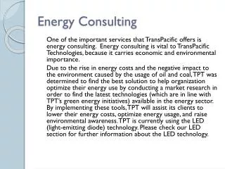 Energy Consulting