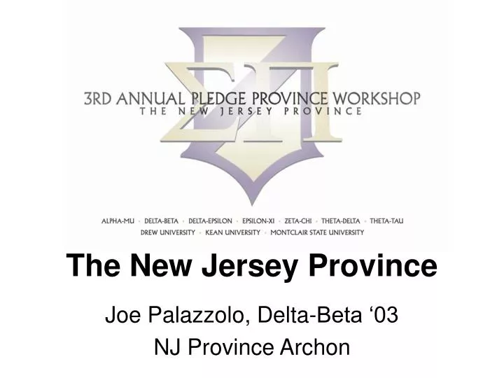 the new jersey province