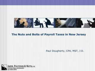 The Nuts and Bolts of Payroll Taxes in New Jersey