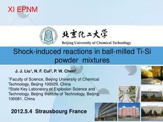 Shock-induced reactions in ball-milled Ti-Si powder mixtures