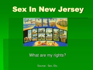 Sex In New Jersey
