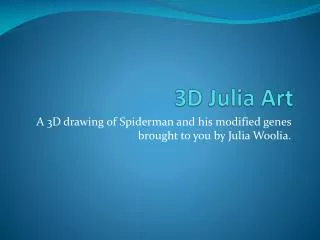 3D Julia Art