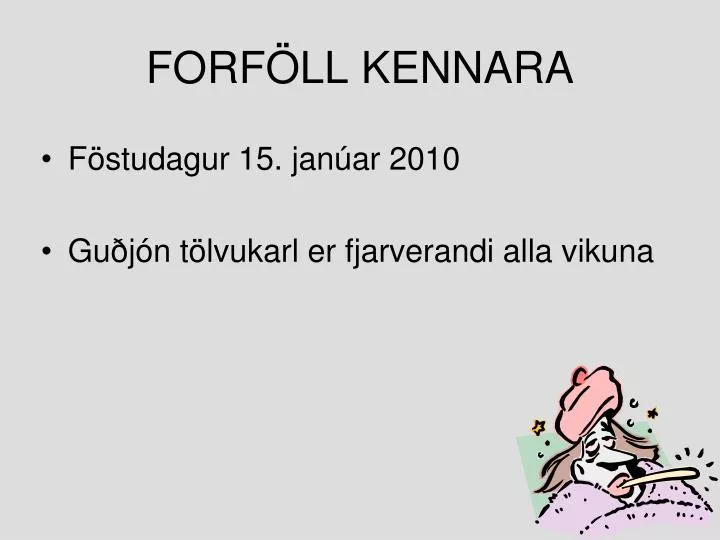 forf ll kennara