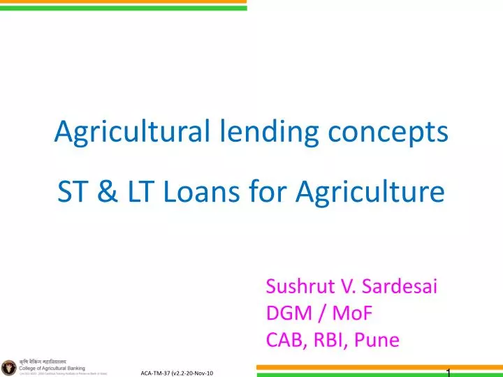 agricultural lending concepts st lt loans for agriculture