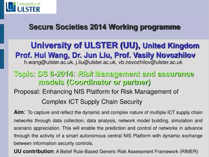 secure societies 2014 working programme