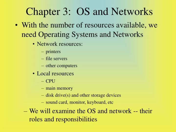 chapter 3 os and networks