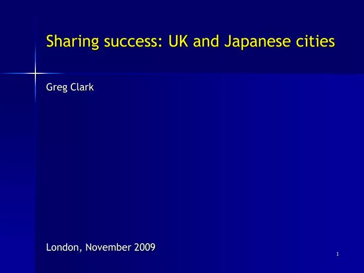 sharing success uk and japanese cities