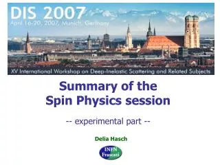 Summary of the Spin Physics session