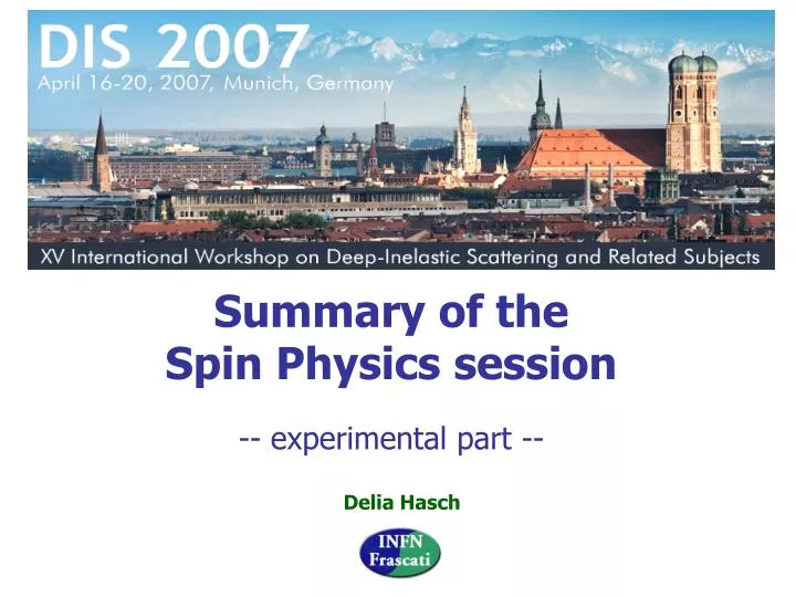 summary of the spin physics session