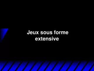 jeux sous forme extensive
