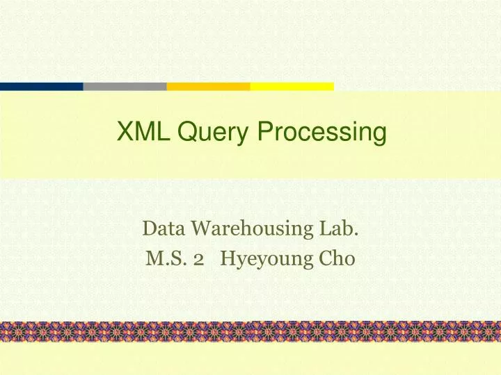 xml query processing