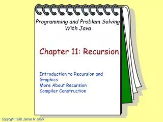 Chapter 11: Recursion