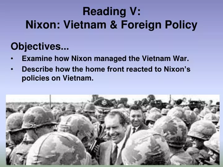 reading v nixon vietnam foreign policy