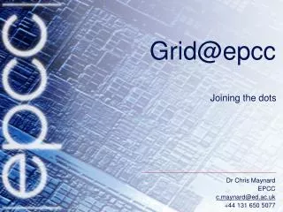 Grid@epcc