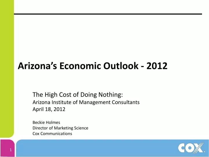 arizona s economic outlook 2012