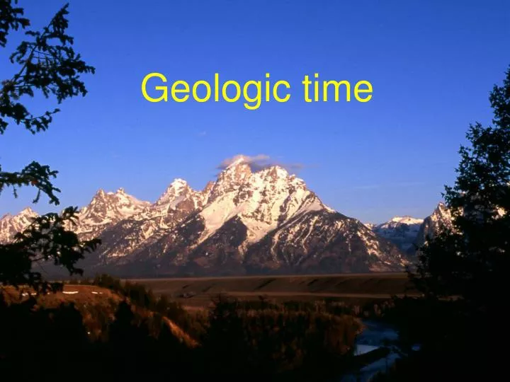 geologic time