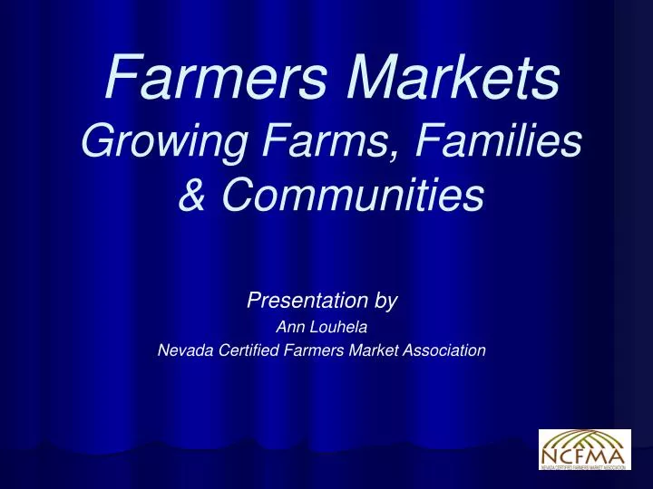 farmers markets growing farms families communities