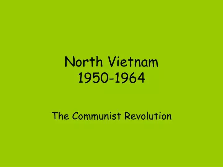 north vietnam 1950 1964