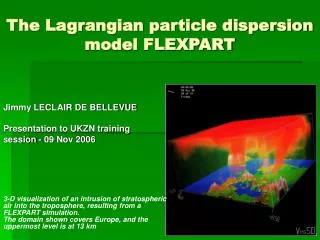 The Lagrangian particle dispersion model FLEXPART