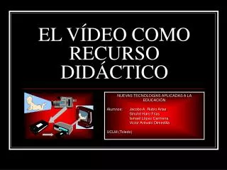 el v deo como recurso did ctico