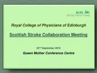 Stroke Care in Scotland 2009
