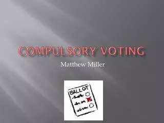 Compulsory Voting