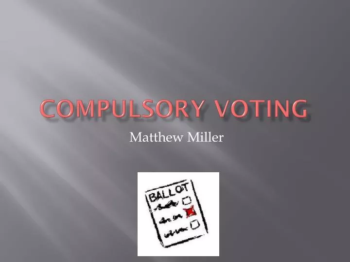 compulsory voting