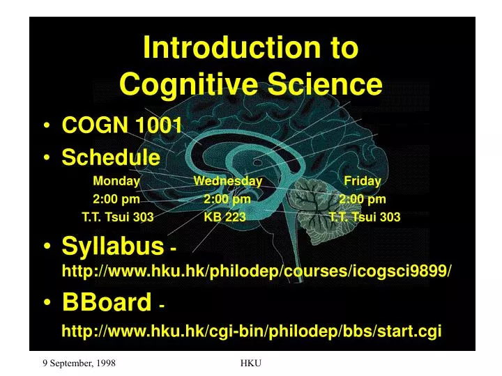 introduction to cognitive science