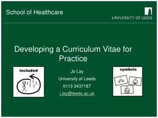 Developing a Curriculum Vitae for Practice