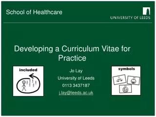 developing a curriculum vitae for practice