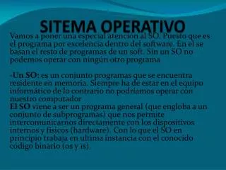 sitema operativo