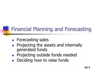 Financial Planning and Forecasting