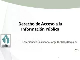 derecho de acceso a la informaci n p blica