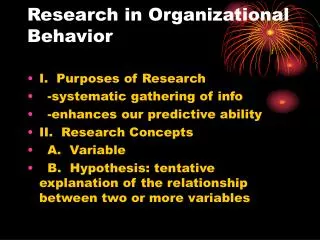 Research in Organizational Behavior