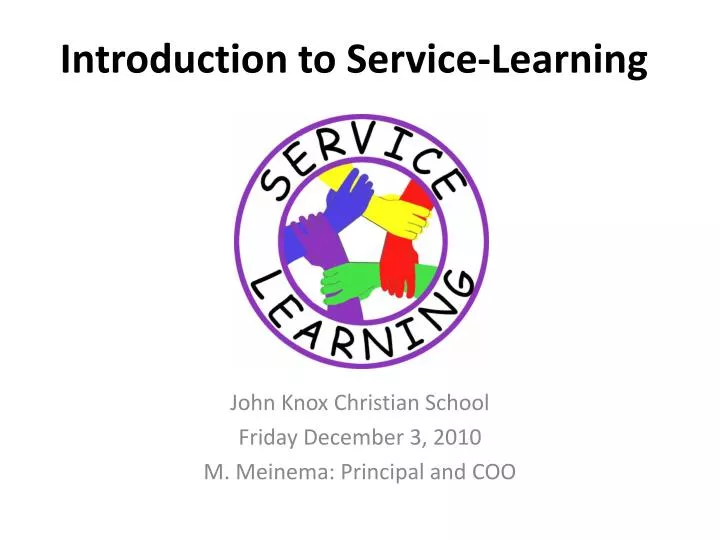 introduction to service learning