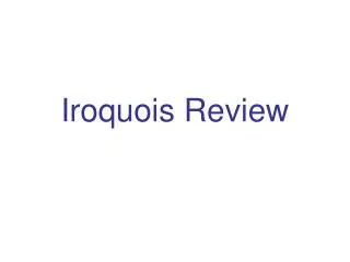 Iroquois Review