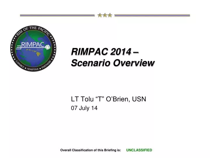 rimpac 2014 scenario overview