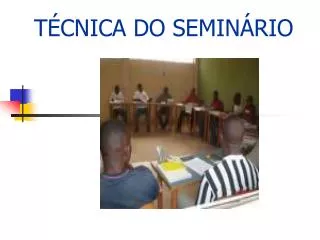 t cnica do semin rio