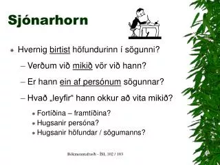 sj narhorn