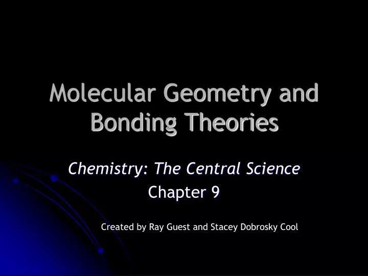 molecular geometry and bonding theories