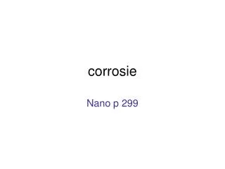 corrosie
