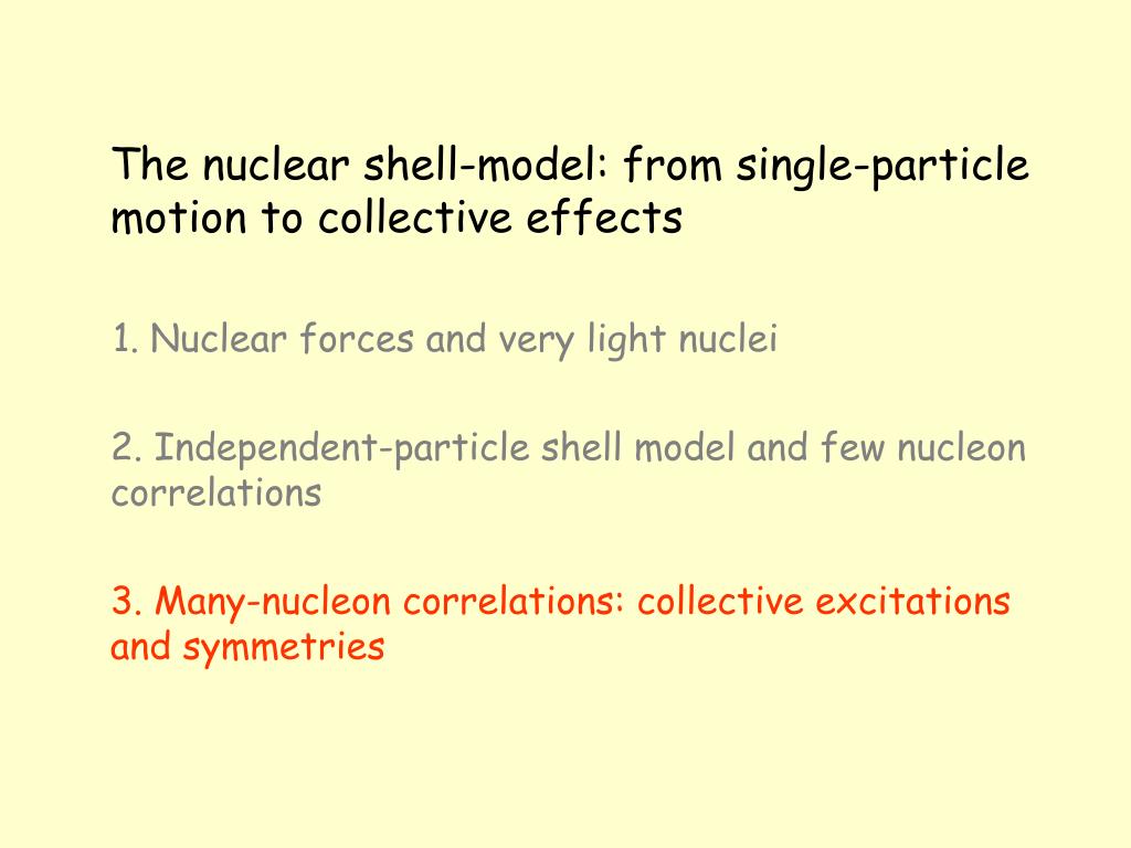 PPT - The nuclear shell-model: from single-particle motion to ...