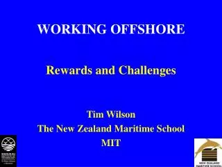WORKING OFFSHORE