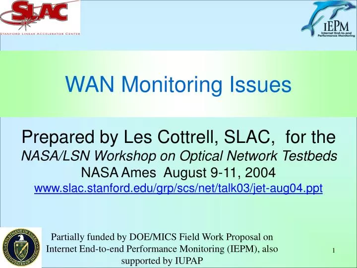 wan monitoring issues