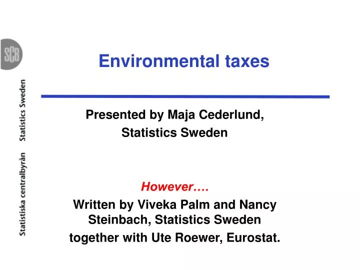 environmental taxes