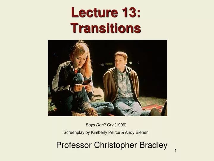 lecture 13 transitions