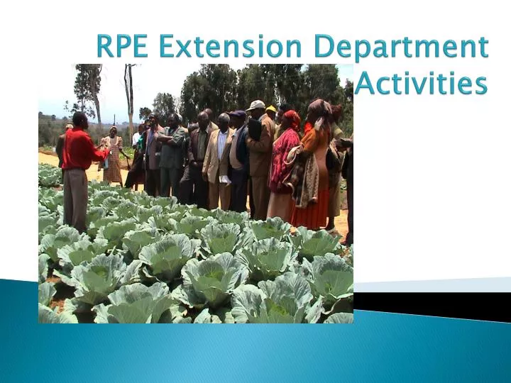 rpe extension department activities